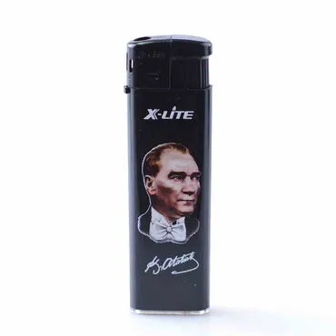 Toptan Atatürk Temalı UV Plastik Beyaz Baskılı Çakmak - 4