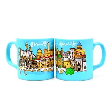 Sivas Themed Customised Serigraphy Printed Ceramic Mug 82x90 mm - 3