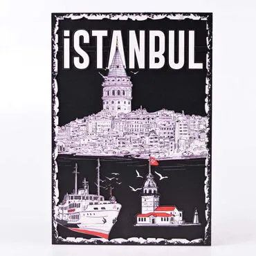 Istanbul Themed Wooden Customised Door Sign Board 200x290 Mm - 15