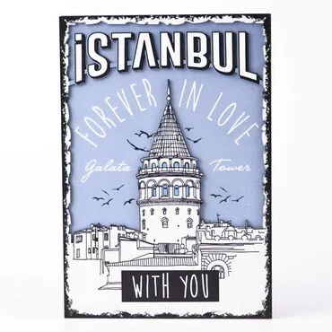 Istanbul Themed Wooden Customised Door Sign Board 200x290 Mm - 16
