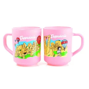 Cappodocia Themed Colored Glass Mug - 5