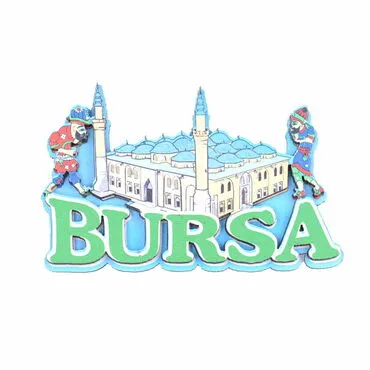 Bursa Themed Wooden Customised 2D Souvenir Fridge Magnet - 10