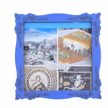 Toptan Hatay Temalı C Serisi Resimli Ahşap Magnet 90x120 mm - 3