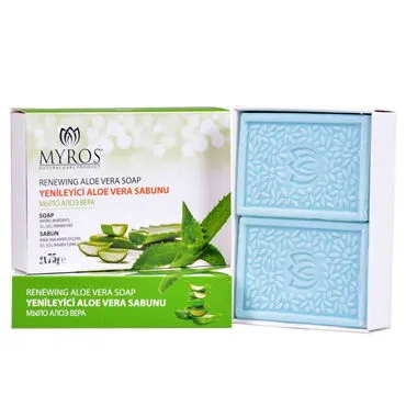 Toptan Myros 2x75 Gr Yeni̇leyi̇ci̇ Aloe Vera Sabun - Standart - 2