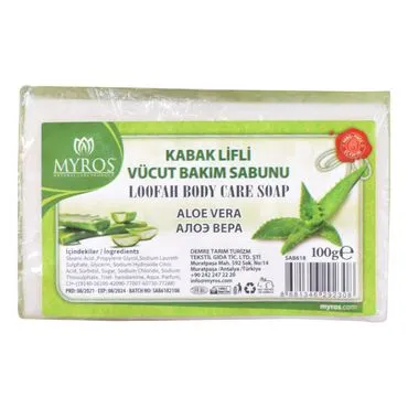 Toptan 100 Gr.d.dörtgen Aloe Vera Esansli Kabak Li̇fli̇ Vücut Bakim Sabunu  - Standart - 6