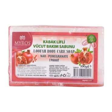Wholesale 100g Rectangular Pomegranate Scented Loofah Body Care Soap - Standart - 6
