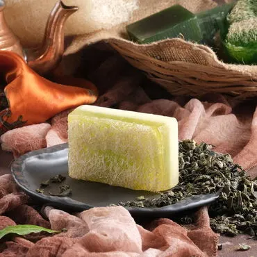 Toptan 100 Gr.d.dörtgen Yeşi̇lçay Esansli Kabak Li̇fli̇ Vücut Bakim Sabunu