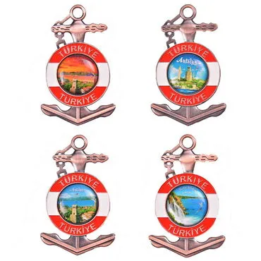Toptan Antalya Temalı Myros Metal Çapa Magnet - 2