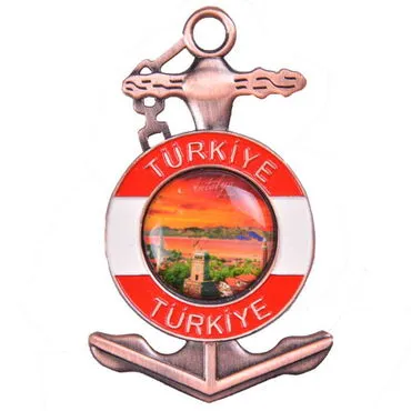 Toptan Antalya Temalı Myros Metal Çapa Magnet - 3