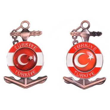 Toptan Bayrak Temalı Myros Metal Çapa Magnet - 2