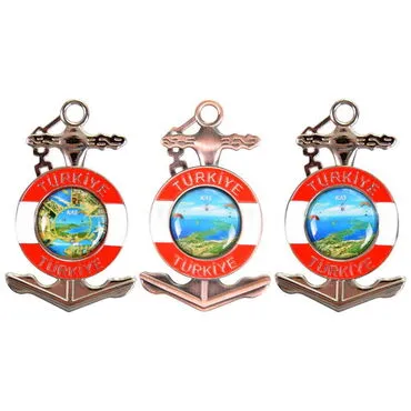 Kas Themed Customised Metal Anchor Fridge Magnet - 2