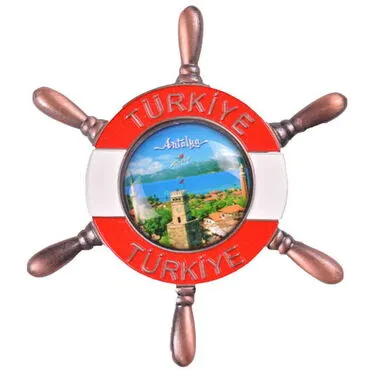 Toptan Antalya Temalı Myros Metal Dümen Magnet - 6