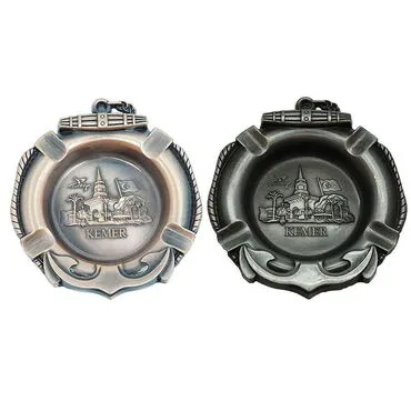 Kemer Themed Metal Small Size Ashtray - 2