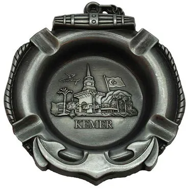 Kemer Themed Metal Small Size Ashtray - 4