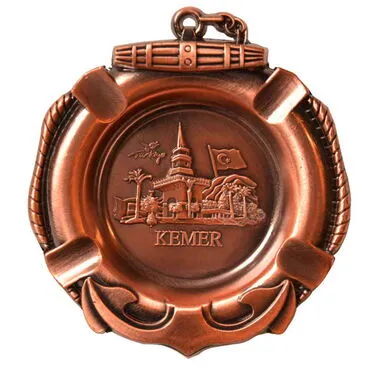 Kemer Themed Metal Small Size Ashtray - 5