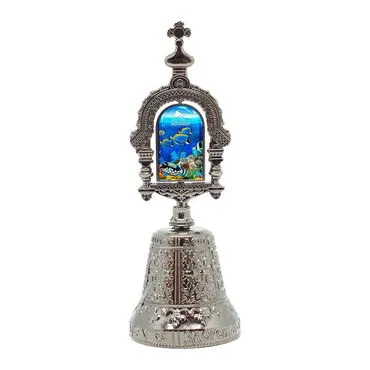 Toptan Aquapark Temalı Myros Metal Altın Renk Çan 50x135 mm - 2