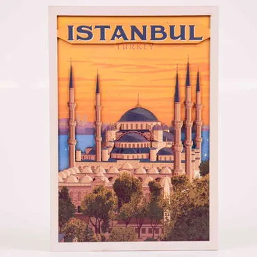 Istanbul Themed Wooden Customised Door Sign Board 200x290 Mm - 8