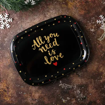 Sweetheart Themed Custom Printed Metal Tin Tray