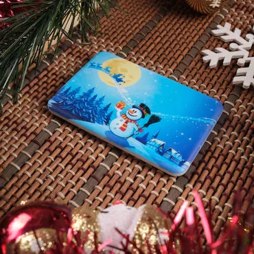 Toptan Yılbaşı Temalı Uv Baskılı Magnet 80x50 mm