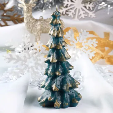 Layered Pine Tree Candle