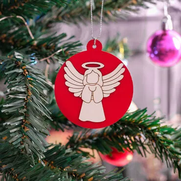 Christmas Themed Five Christmas Tree Ornament - Standart - 5