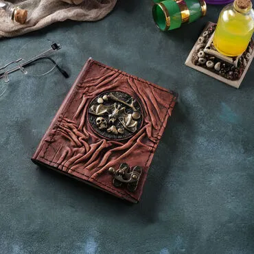 Toptan Yarasa Temalı Küçük Boy Deri Defter