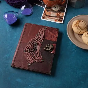 Toptan Kertenkele Temalı Orta Boy Deri Defter