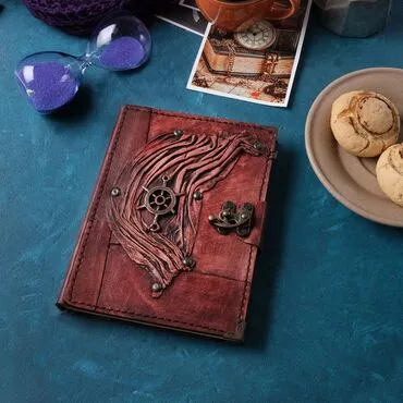 Toptan Marin Temalı Orta Boy Deri Defter