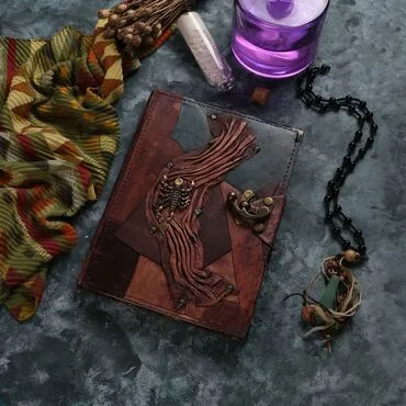 Toptan Akrep Temalı Büyük Boy Deri Defter