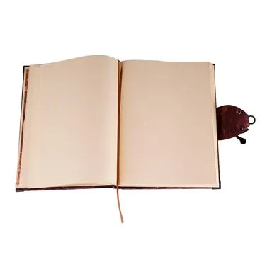 Butterfly Themed Large Leather Notebook - Standart - 4