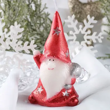 Santa Claus Candle Number 1 Design