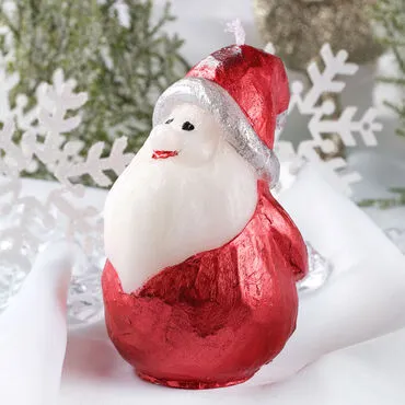 Santa Claus Candle Number 4 Design