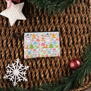 Christmas Themed Turkish Woven Wallet  113x80x8 mm - 3