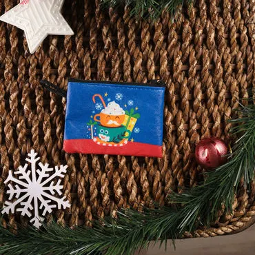 Christmas Themed Turkish Woven Wallet  113x80x8 mm - 6