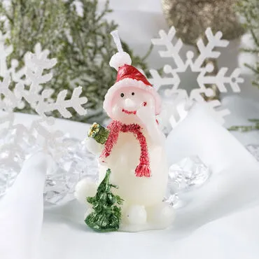 Snowman Candle Number 1 Design - Standart