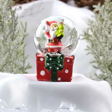 Christmas Themed Polyester Hybrid Snow Ball 45 mm - 2