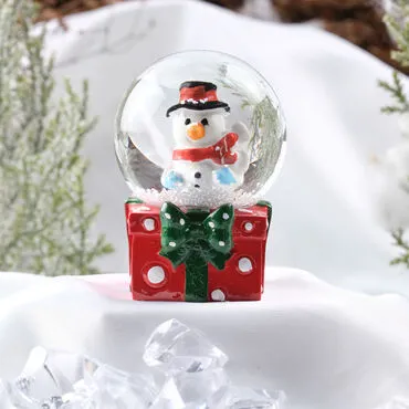 Christmas Themed Polyester Hybrid Snow Ball 45 mm - 3