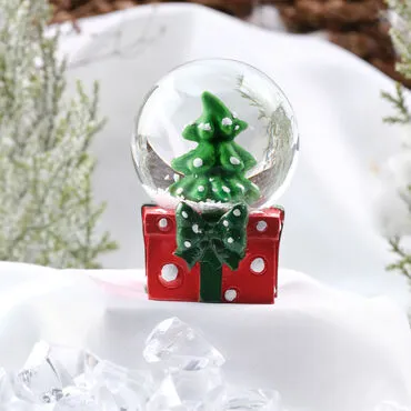 Christmas Themed Polyester Hybrid Snow Ball 45 mm - 4