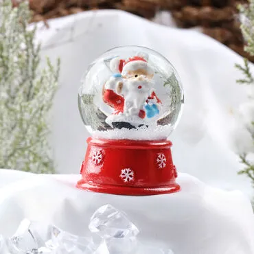 Christmas Themed Polyester Hybrid Snow Ball 45 mm - 8