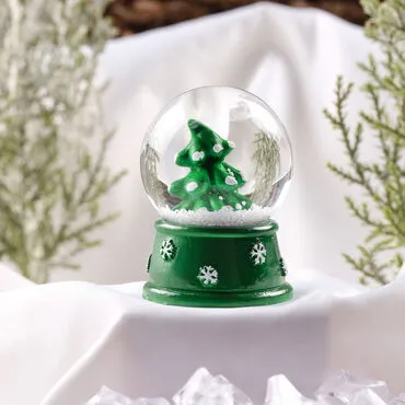 Christmas Themed Polyester Hybrid Snow Ball 45 mm - 10