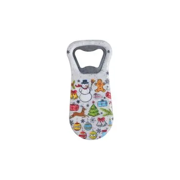 Toptan Yılbaşı Temalı Uv Baskılı Açacak Magnet 95x43 mm - 6