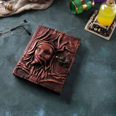 Trend Design Themed Small Leather Notebook - 2