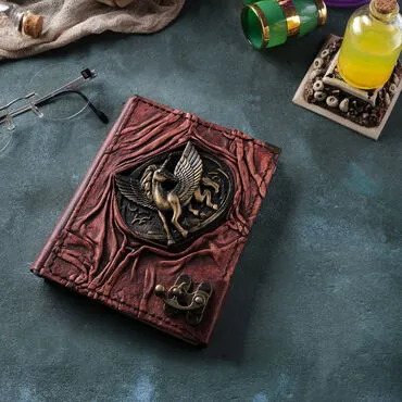 Trend Design Themed Small Leather Notebook - 3