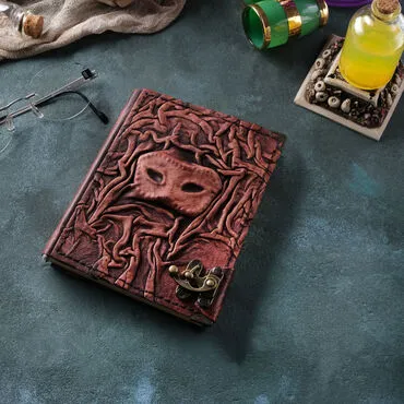 Trend Design Themed Small Leather Notebook - 4