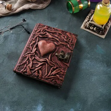Trend Design Themed Small Leather Notebook - 6