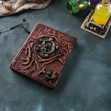 Trend Design Themed Small Leather Notebook - 8