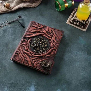 Trend Design Themed Small Leather Notebook - 9