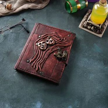 Trend Design Themed Small Leather Notebook - 11