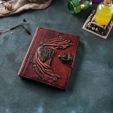 Trend Design Themed Small Leather Notebook - 15