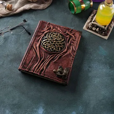 Trend Design Themed Small Leather Notebook - 16
